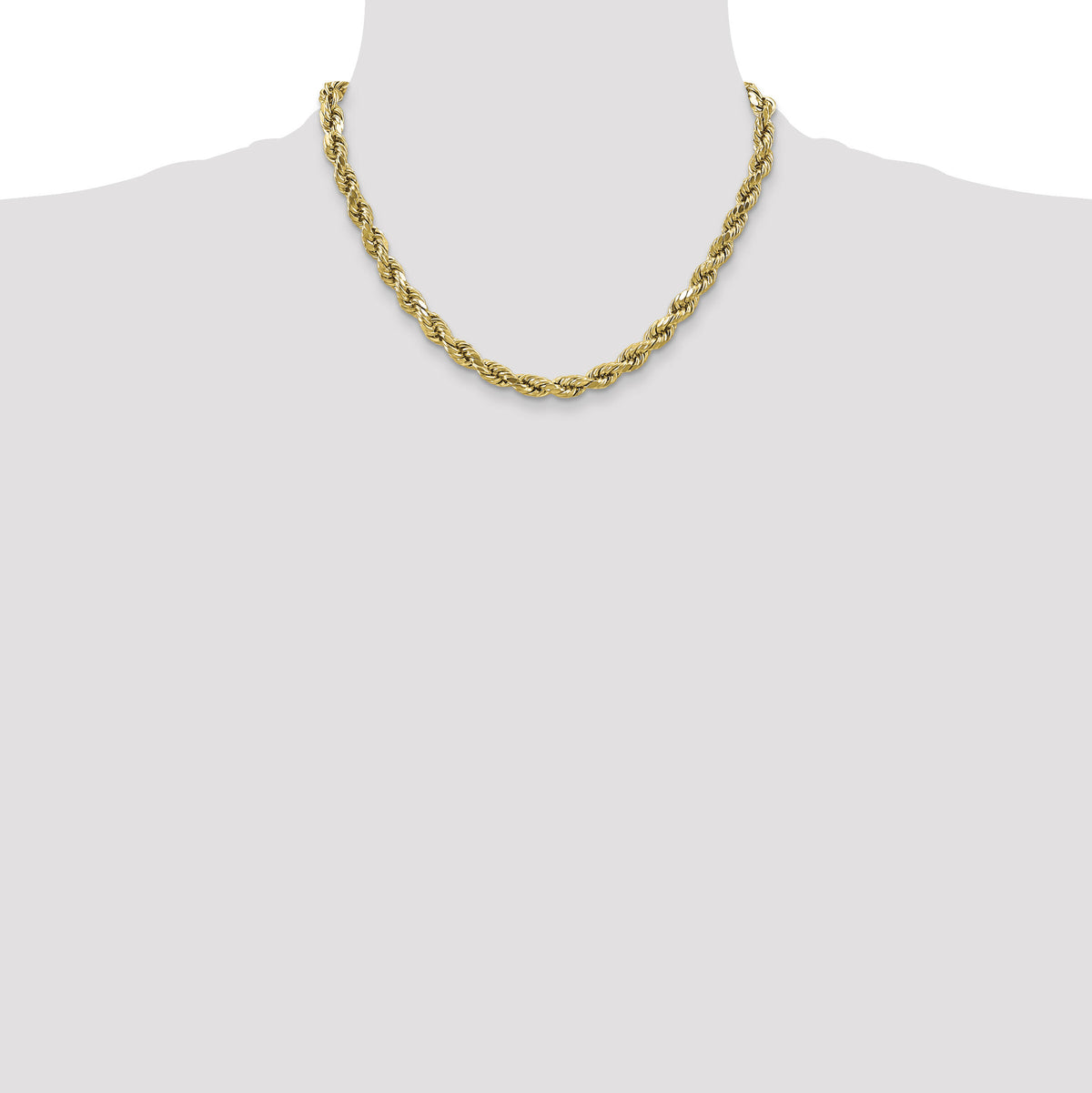 10k 4.9mm Semi-solid D/C Rope Chain-10DH035-18