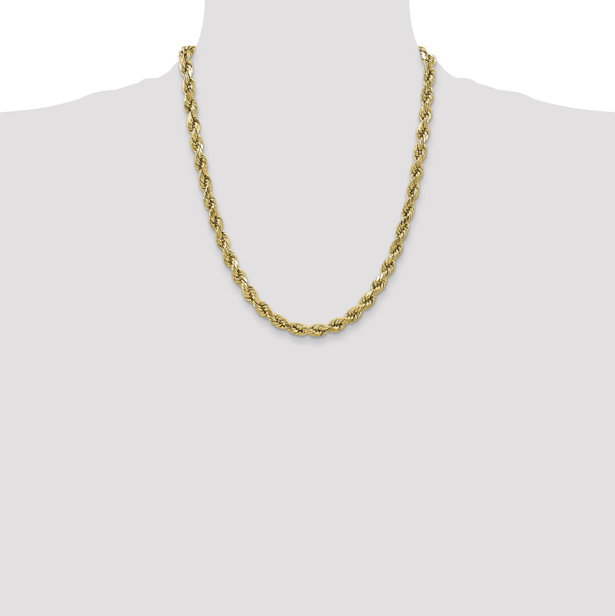 10k 4.9mm Semi-solid D/C Rope Chain-10DH035-22