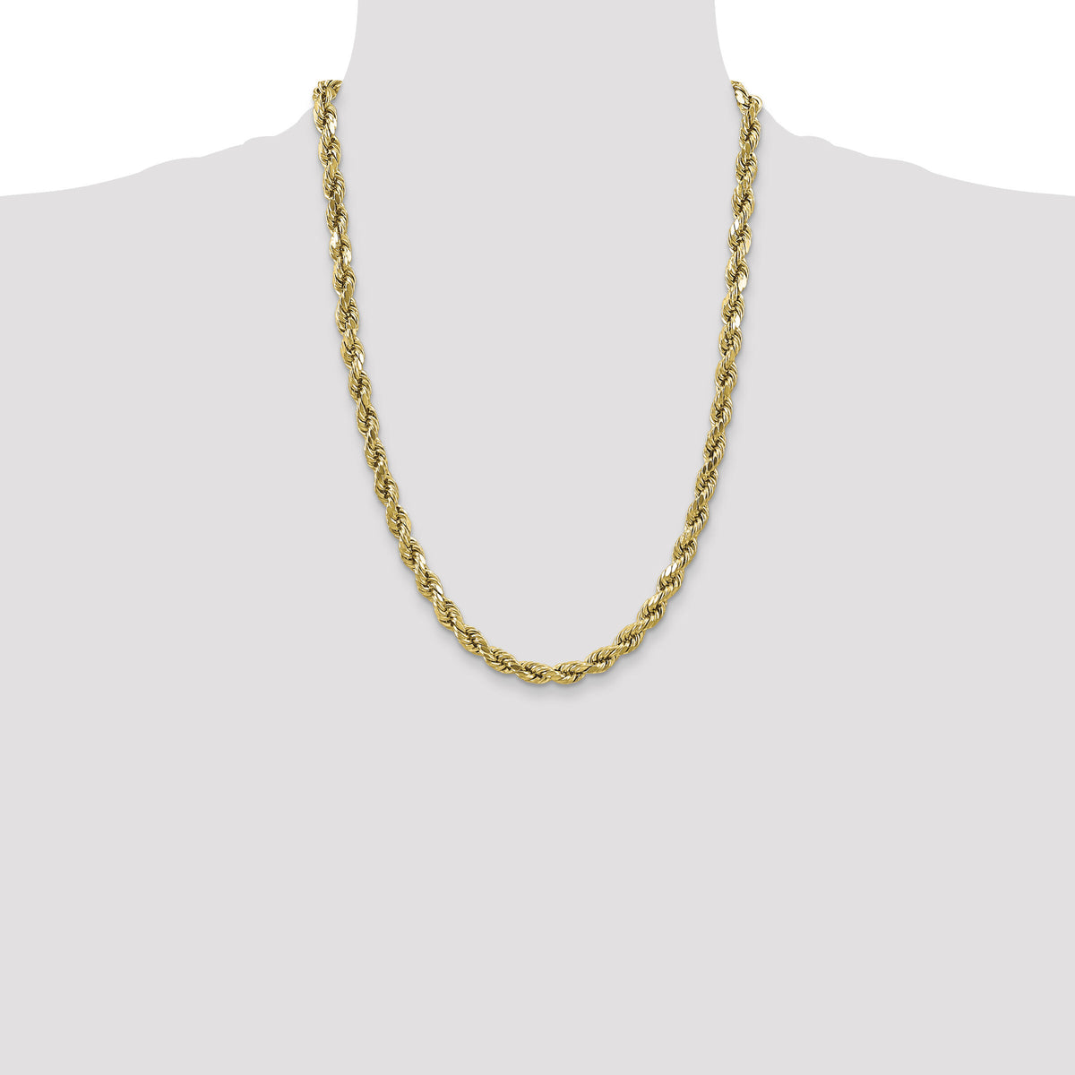 10k 4.9mm Semi-solid D/C Rope Chain-10DH035-24