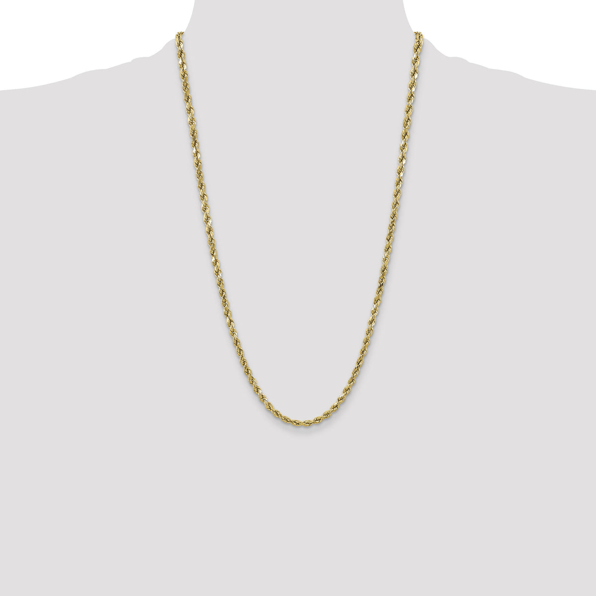 10k 4.9mm Semi-solid D/C Rope Chain-10DH035-26