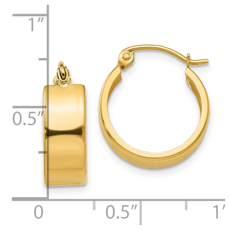 10k Small Hoop Earrings-INF