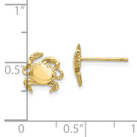 10k Crab Earrings-10E907