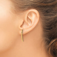 10K Polished Bar Post Earrings-10ER362
