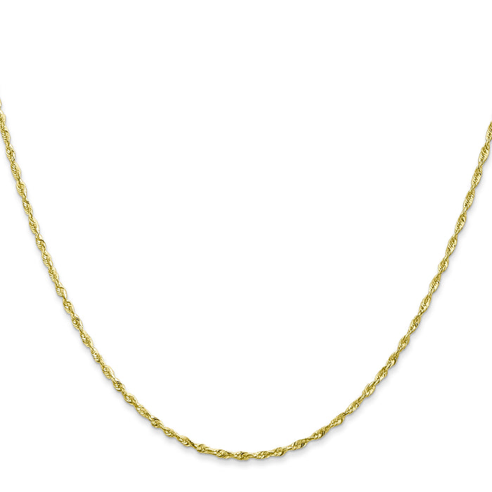 10k 1.5mm Extra-Light D/C Rope Chain-10EX012-24