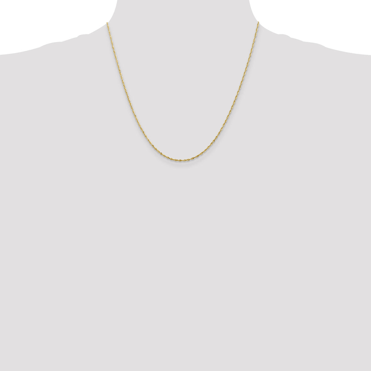 10k 1.5mm Extra-Light D/C Rope Chain-10EX012-20