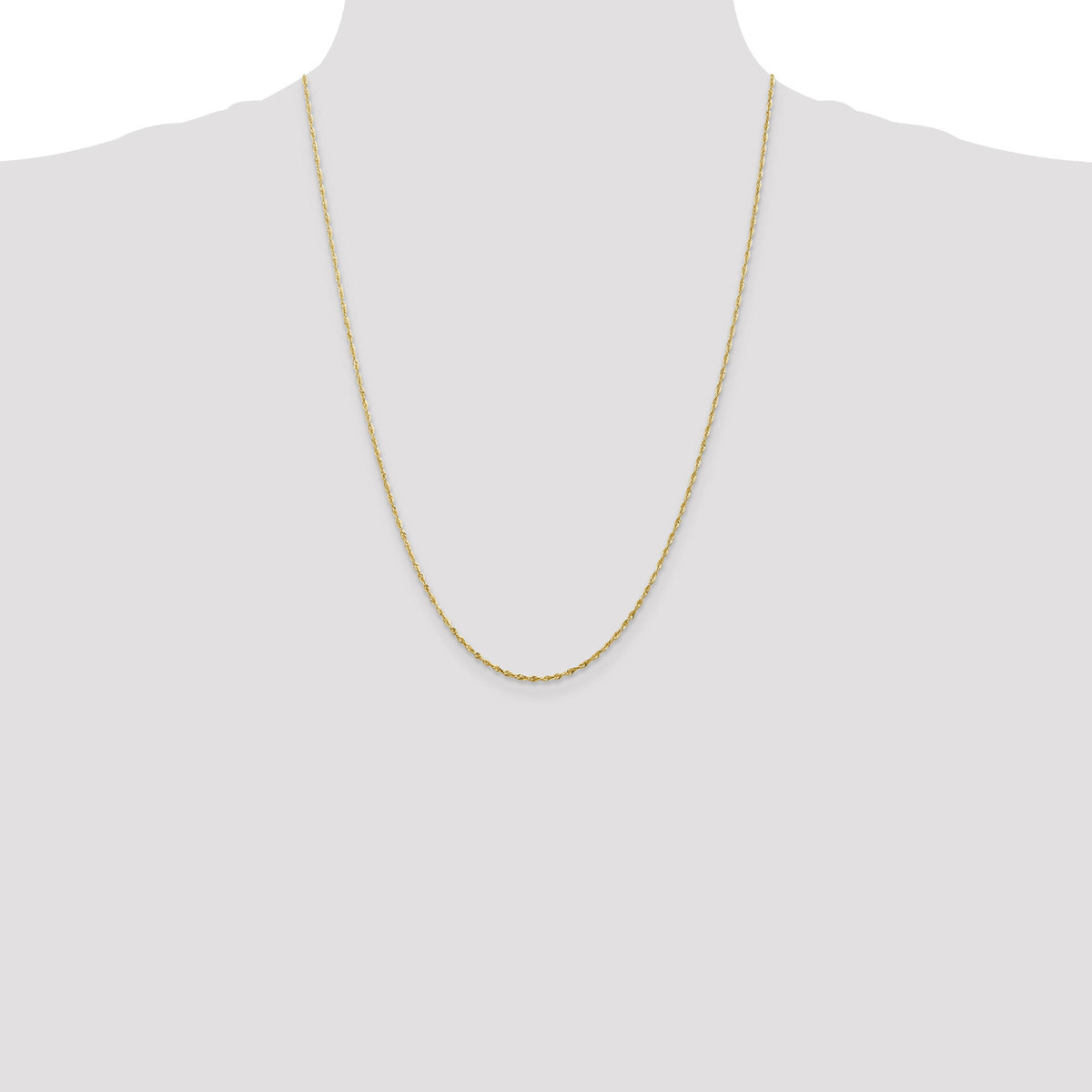 10k 1.5mm Extra-Light D/C Rope Chain-10EX012-24
