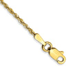 10k 1.5mm Extra-Light D/C Rope Chain Anklet-10EX012-9