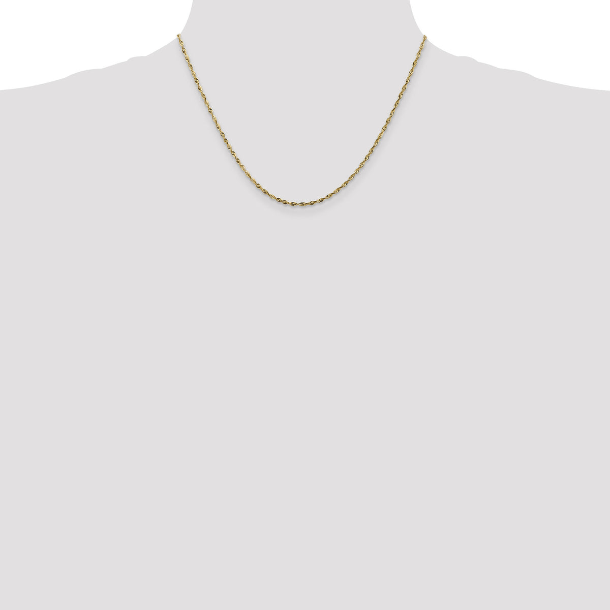 10k 1.8mm Extra-Light D/C Rope Chain-10EX014-18
