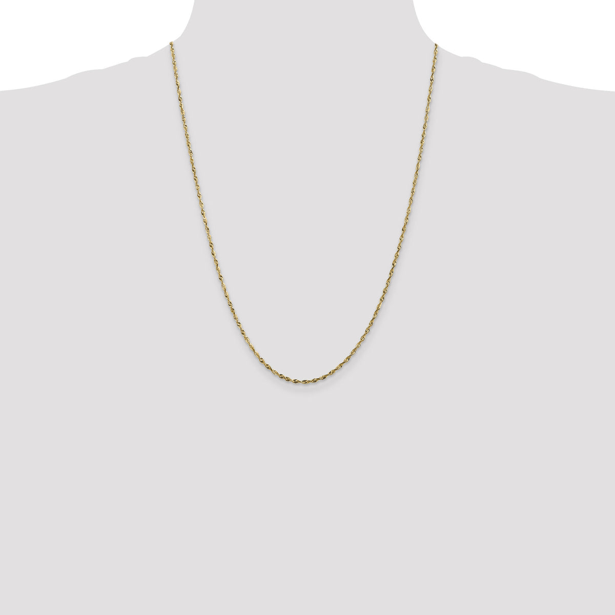 10k 1.8mm Extra-Light D/C Rope Chain-10EX014-24