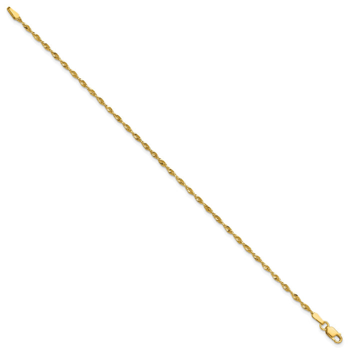 10k 1.8mm Extra-Light D/C Rope Chain-10EX014-8