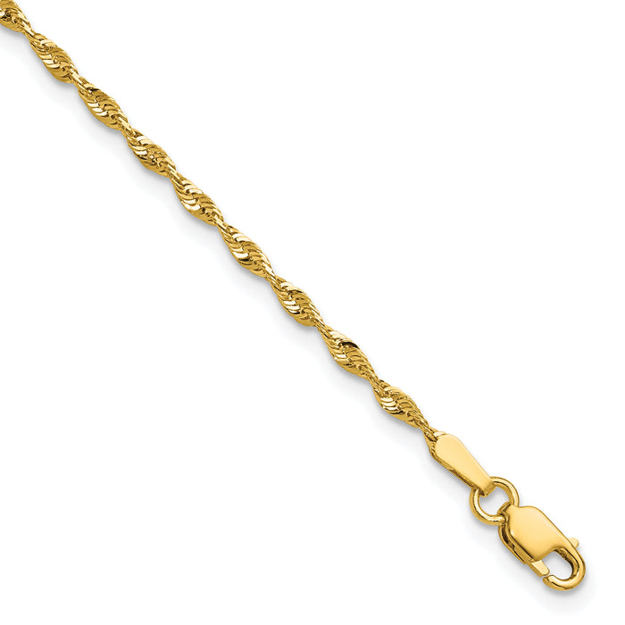 10k 1.8mm Extra-Light D/C Rope Chain-10EX014-6