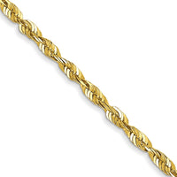 10k 1.8mm Extra-Light Diamond Cut Rope Chain-10EX014-20