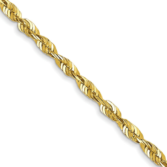 10k 1.8mm Extra-Light D/C Rope Chain-10EX014-22