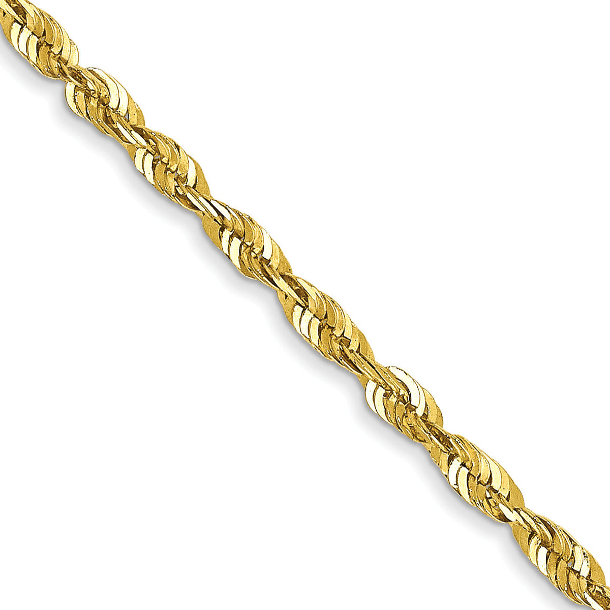 10k 1.8mm Extra-Light D/C Rope Chain-10EX014-18