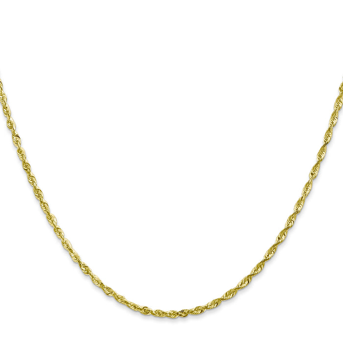 10k 2.0mm Extra-Light D/C Rope Chain-10EX016-16