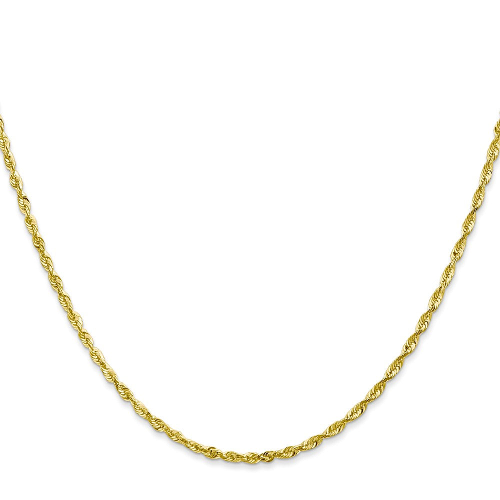 10k 2.0mm Extra-Light Diamond Cut Rope Chain-10EX016-20