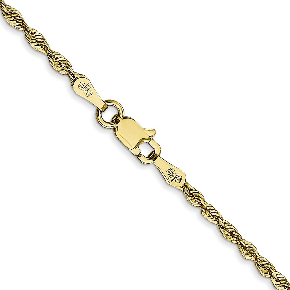 10k 2.0mm Extra-Light Diamond Cut Rope Chain-10EX016-20