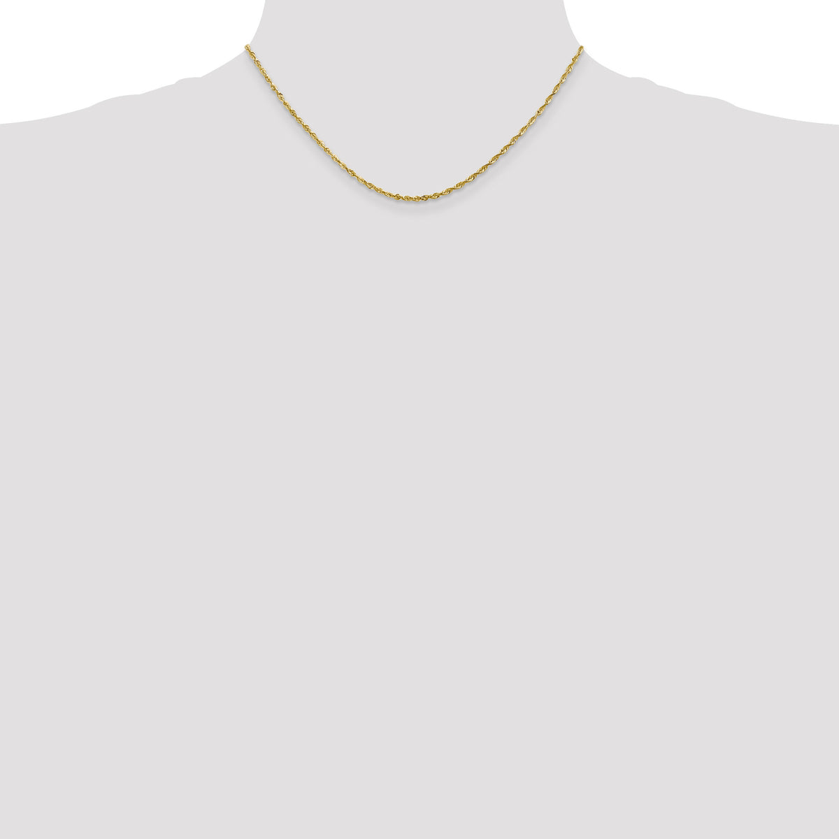 10k 2.0mm Extra-Light D/C Rope Chain-10EX016-16