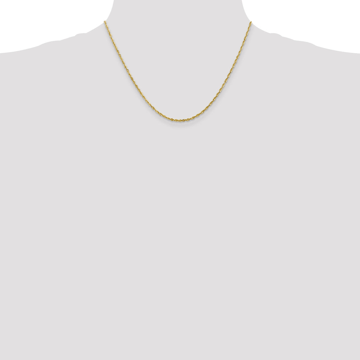10k 2.0mm Extra-Light D/C Rope Chain-10EX016-18