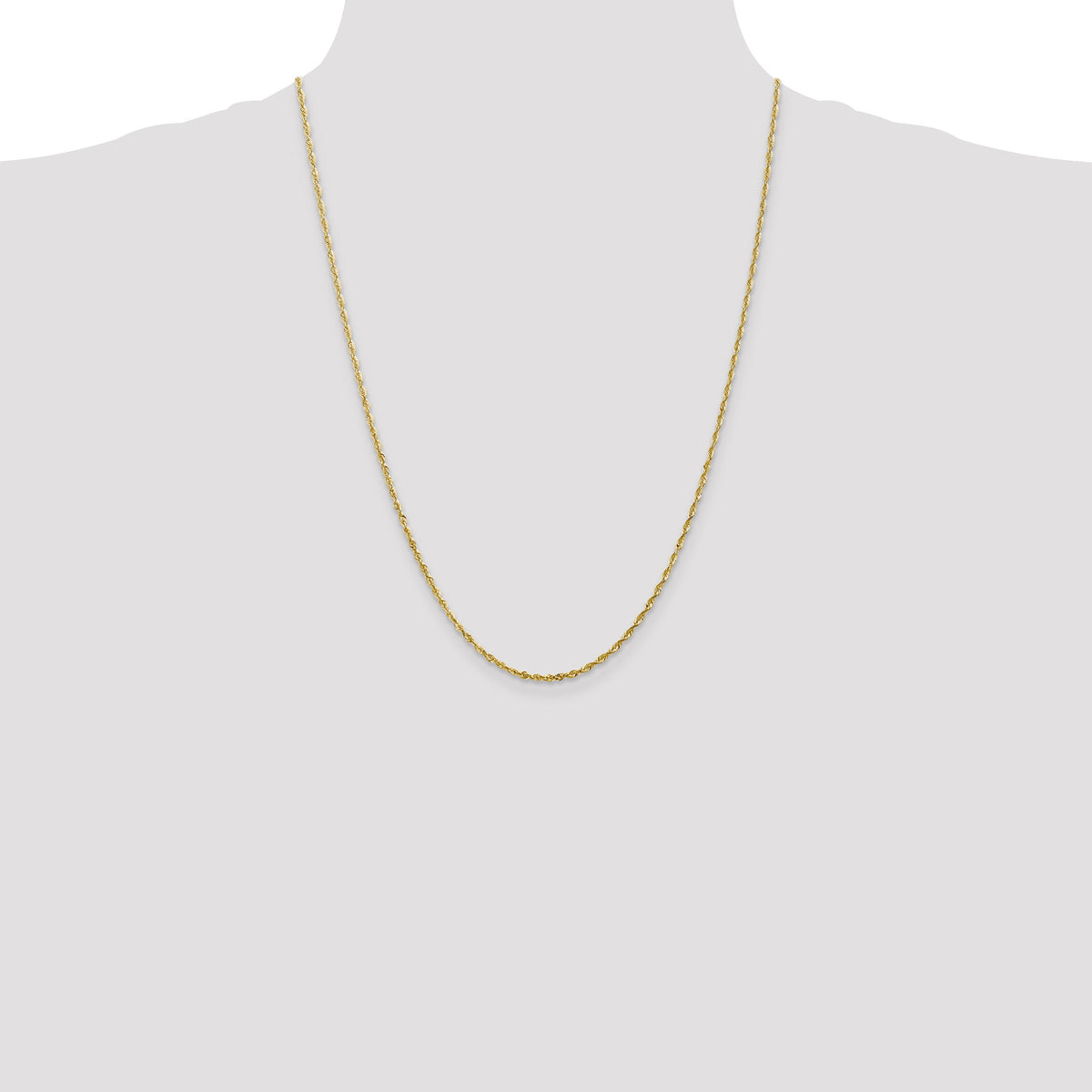 10k 2.0mm Extra-Light D/C Rope Chain-10EX016-24