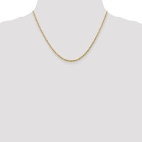 10k 2.25mm Extra-Light D/C Rope Chain-10EX018-18