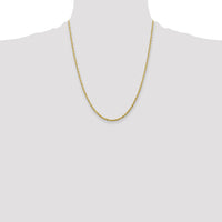 10k 2.25mm Extra-Light D/C Rope Chain-10EX018-22