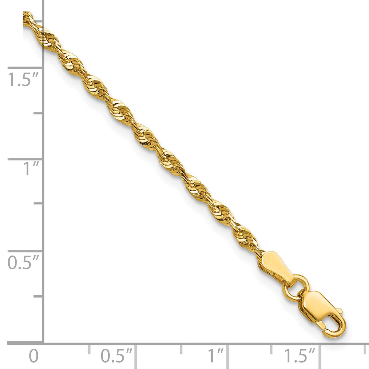 10k 2.25mm Extra-Light D/C Rope Chain-10EX018-8