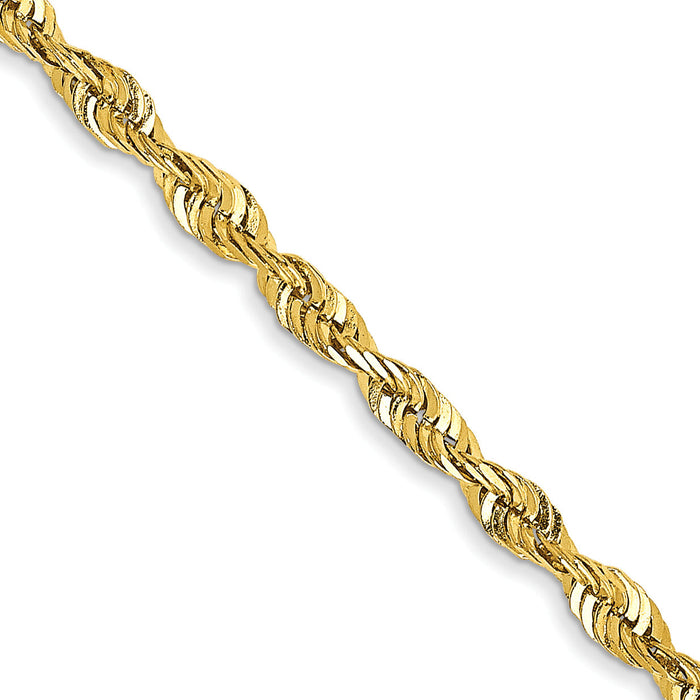 10k 2.25mm Extra-Light D/C Rope Chain-10EX018-20