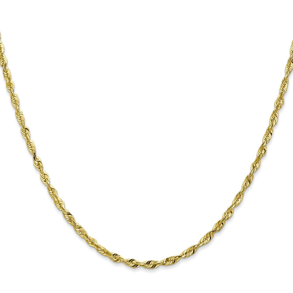 10k 2.50mm Extra-Light Diamond Cut Rope Chain-10EX021-20