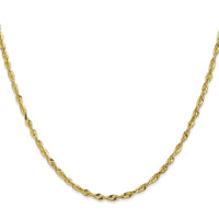 10k 2.50mm Extra-Light Diamond Cut Rope Chain-10EX021-20