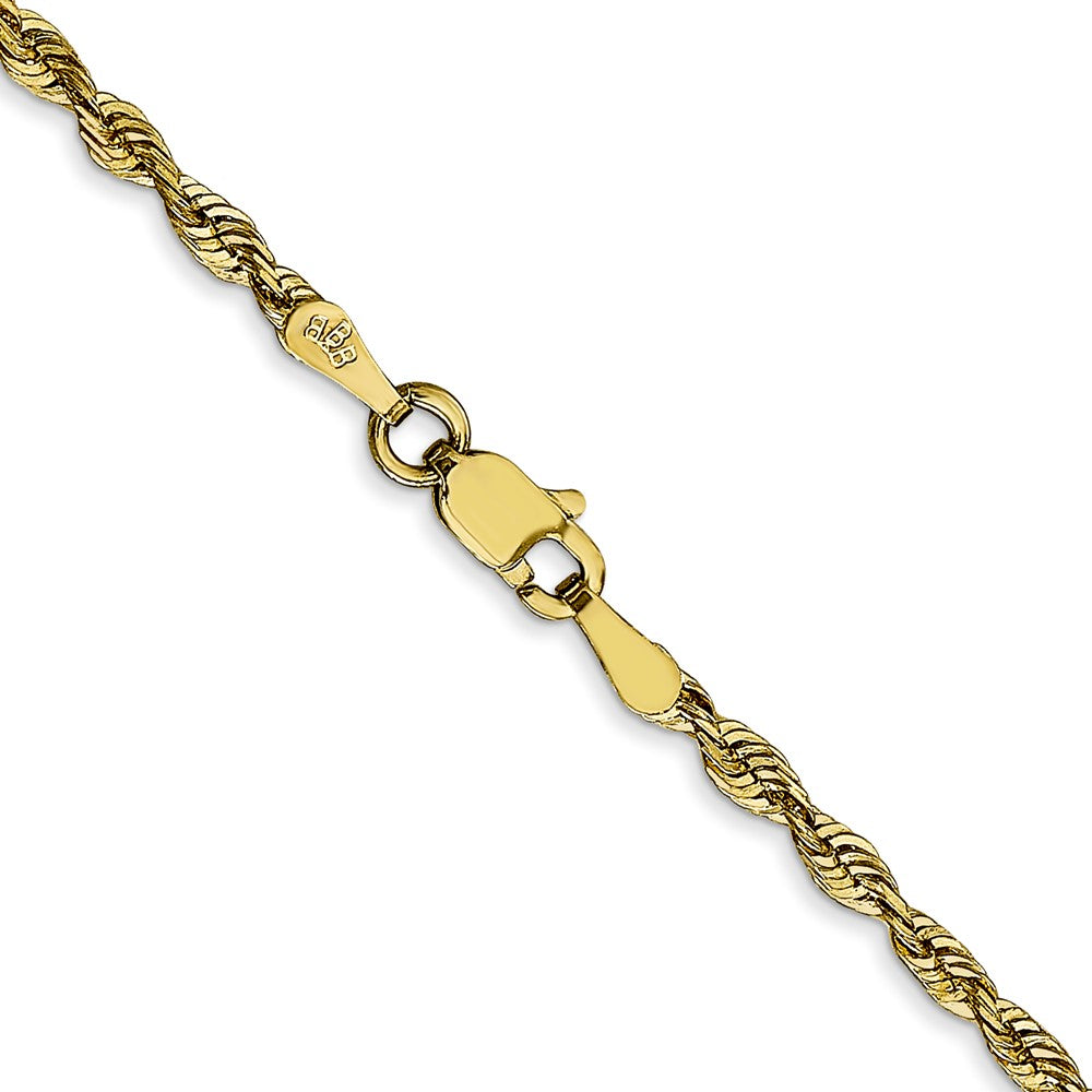 10k 2.50mm Extra-Light Diamond Cut Rope Chain-10EX021-20