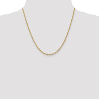 10k 2.50mm Extra-Light Diamond Cut Rope Chain-10EX021-20