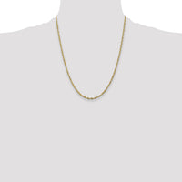 10k 2.50mm Extra-Light D/C Rope Chain-10EX021-22