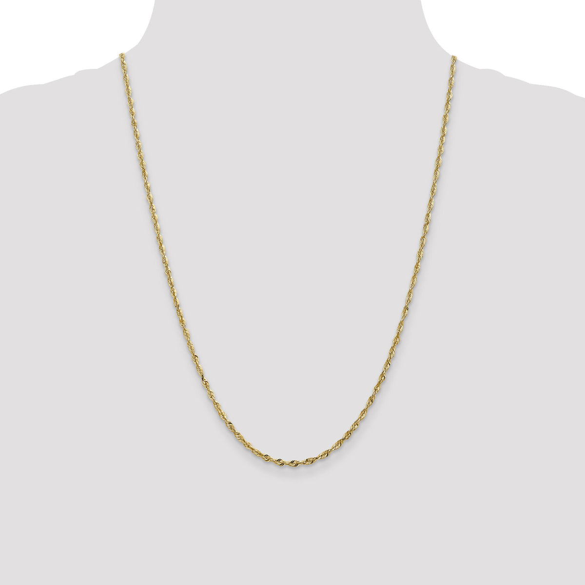 10k 2.50mm Extra-Light D/C Rope Chain-10EX021-24