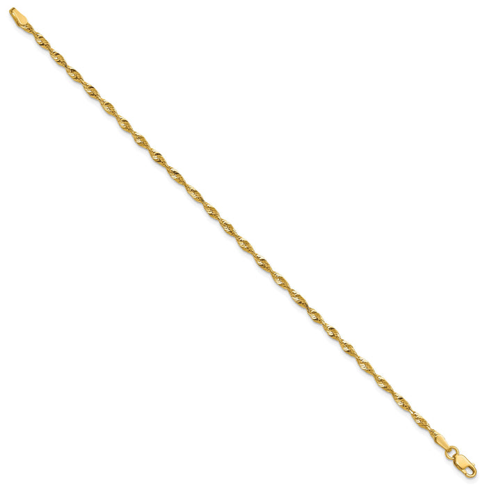 10k 2.50mm Extra-Light D/C Rope Chain-10EX021-8