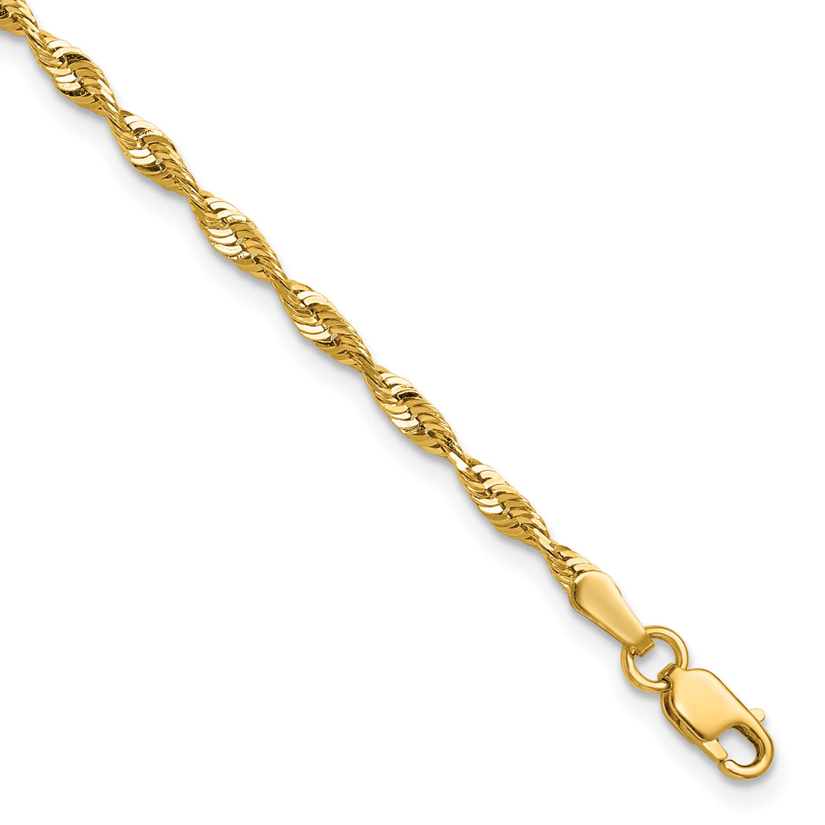 10k 2.50mm Extra-Light D/C Rope Chain-10EX021-8