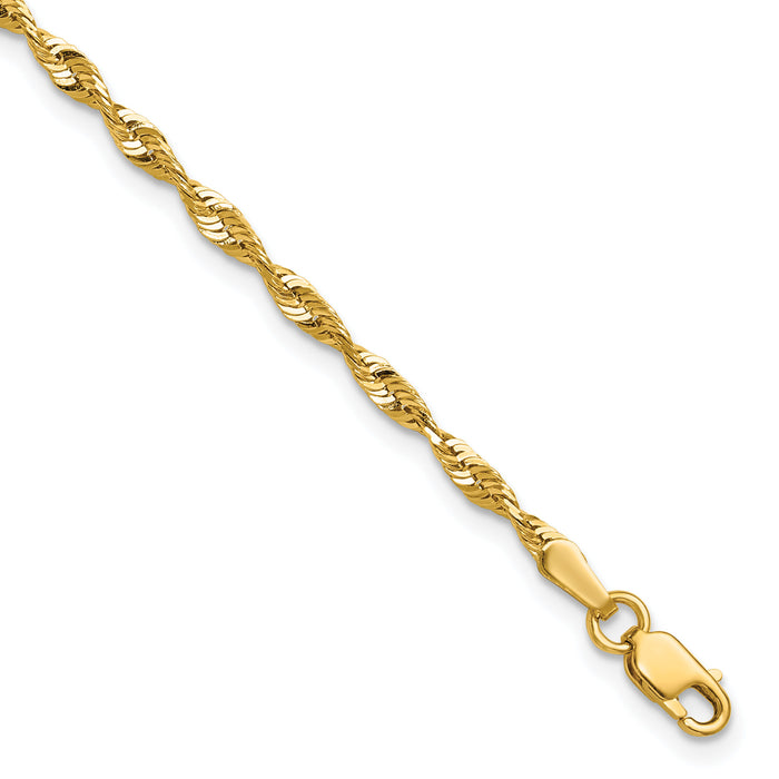 10k 2.50mm Extra-Light D/C Rope Chain-10EX021-8