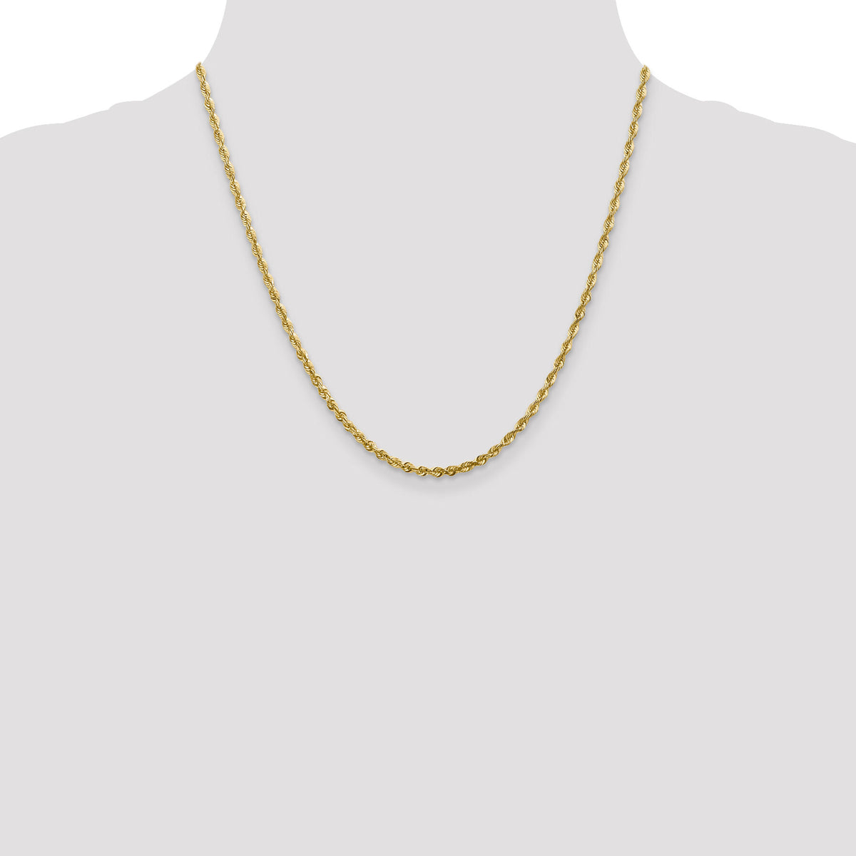 10k 2.75mm Extra-Light D/C Rope Chain-10EX023-20