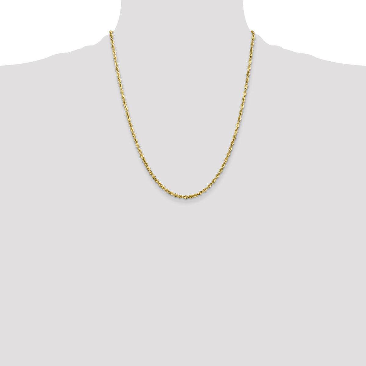 10k 2.75mm Extra-Light D/C Rope Chain-10EX023-22