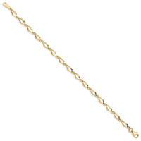 10k Polished Fancy Link Bracelet-10FB1340Y-7.25