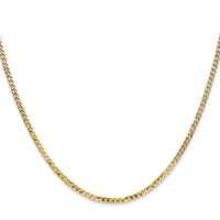 10k 2.2mm Flat Beveled Curb Chain-10FBU060-16