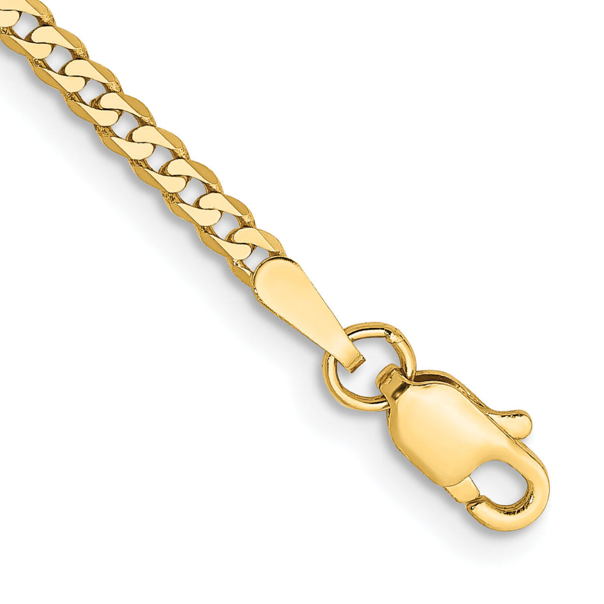 10k 2.2mm Flat Beveled Curb Chain-10FBU060-7