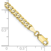10k 3.9mm Flat Beveled Curb Chain-10FBU100-8