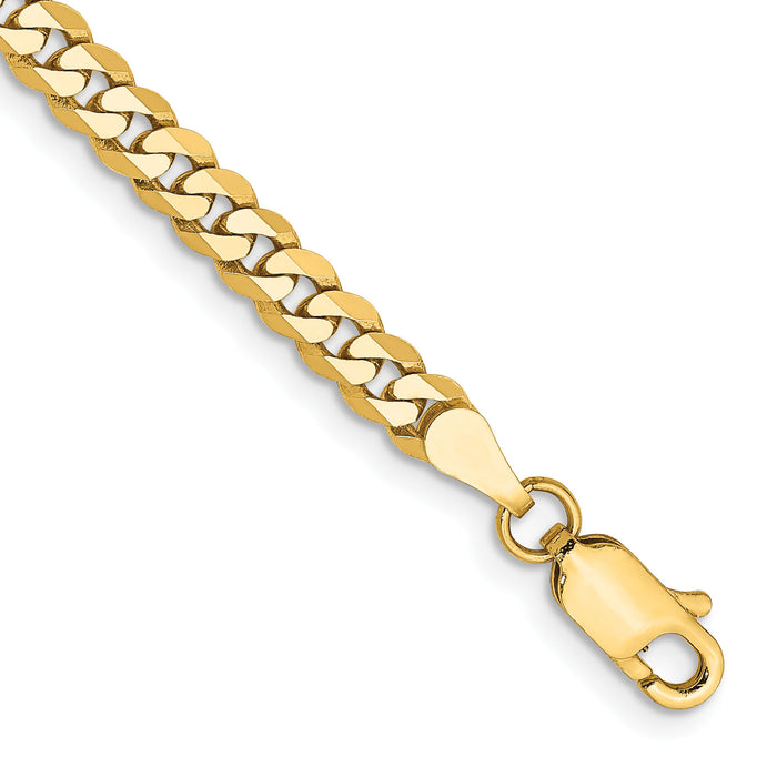 10k 3.9mm Flat Beveled Curb Chain-10FBU100-9