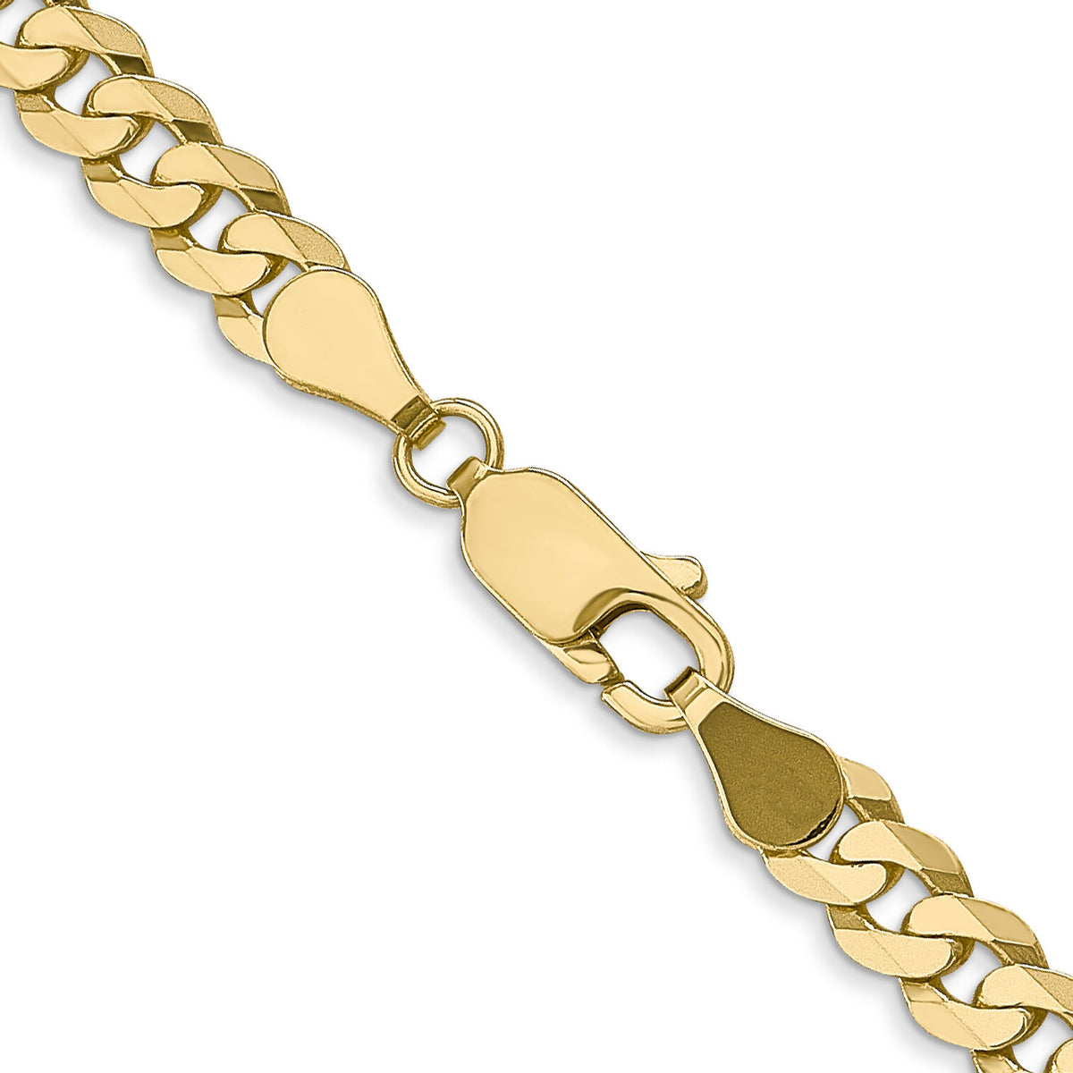 10k 4.75mm Flat Beveled Curb Chain-10FBU120-26