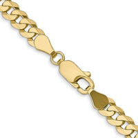 10k 4.75mm Flat Beveled Curb Chain-10FBU120-28