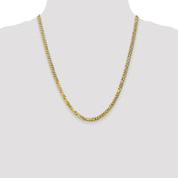 10k 4.75mm Flat Beveled Curb Chain-10FBU120-22