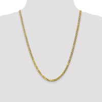 10k 4.75mm Flat Beveled Curb Chain-10FBU120-24