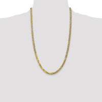 10k 4.75mm Flat Beveled Curb Chain-10FBU120-26