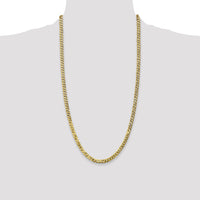 10k 4.75mm Flat Beveled Curb Chain-10FBU120-28
